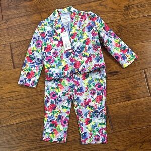 Janie and Jack Floral Suit